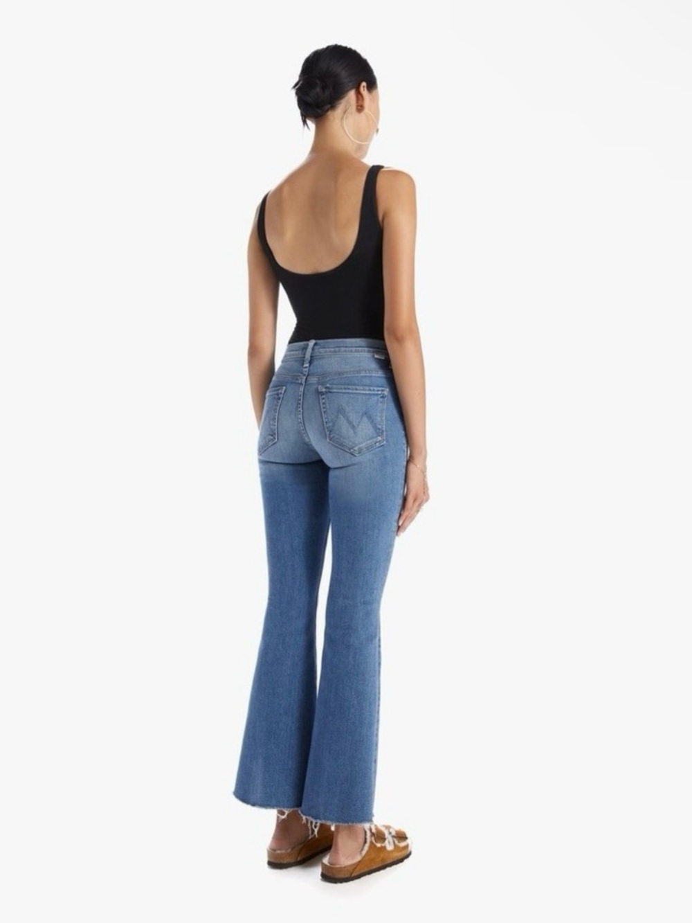Mother The Weekender Fray Jeans in Hop On Hop Off Mid-Rise Ankle Size 25 - Picture 12 of 12